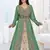 Dark-Green color Full Sleeves Handmade Moroccan Kaftan