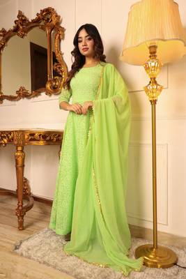 Women's pista floral embroidered maxi dress 1