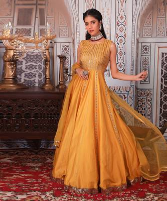 Musturd Anarkali set 5