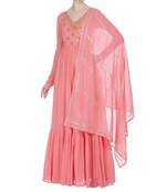 Baby pink Anarkali Set