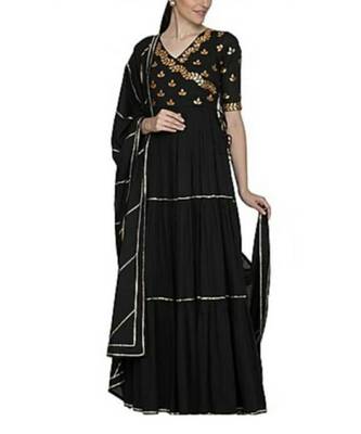 Black Anarkali Set 1