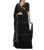 Black Anarkali Set