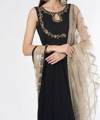 Black Anarkali Set 3