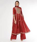 Brick Anarkali Set