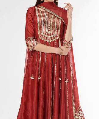 Brick Anarkali Set 3