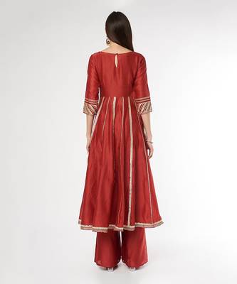 Brick Anarkali Set 4