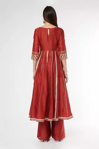 Brick Anarkali Set