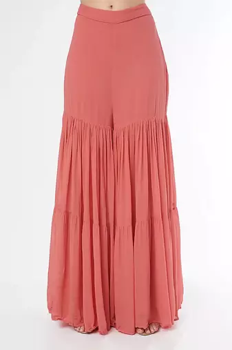 Peplum Kurta With Sharara
