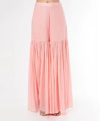 Baby Pink Peplum Kurta Set 3