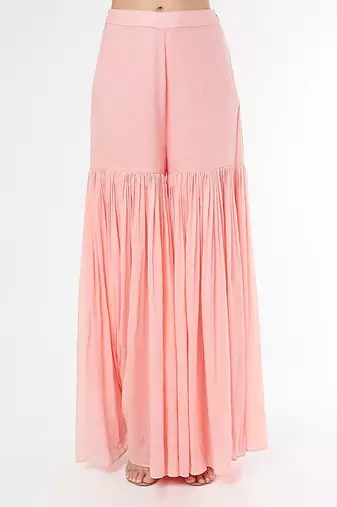 Baby Pink Peplum Kurta Set