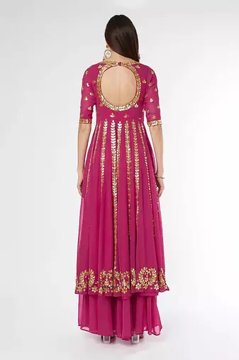 Dark Pink Anarkali Set