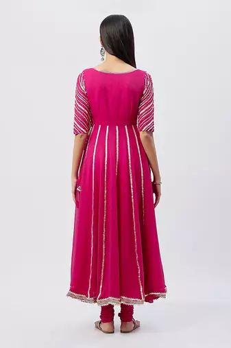 Hot Pink Anarkali Set