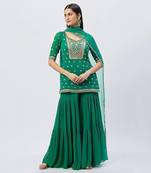 Teal Green Kurta Set