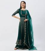 Emerald Anarkali Set