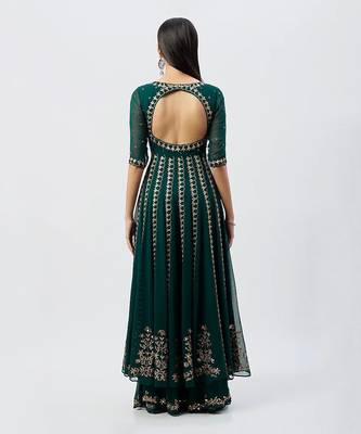 Emerald Anarkali Set 2