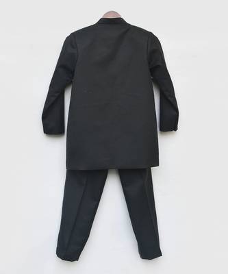Black Bandgala With Pant For Boys 3