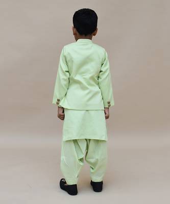 Multi Colored Embroidery Jacket And Kurti Pant 2