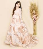 Peach Jacket With Kurta And Pant