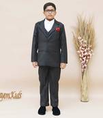 Black Check Coat With Off White Shirt