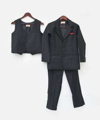 Black Check Coat With Off White Shirt 3