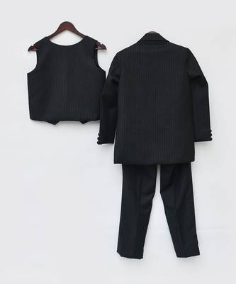Black Check Coat With Off White Shirt 4