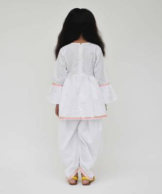 Blue Embroidery Jacket With Kurta And Chudidar 2