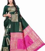 GREEN  FANCY TRENDY JACCQUARD SAREE