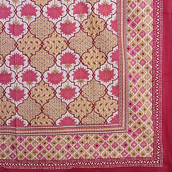 Aj home traditional jaipuri 100% cotton diwan set (set of 8) 5
