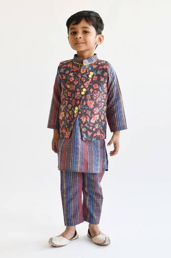 Rise Print Kurti And Plazo Pant