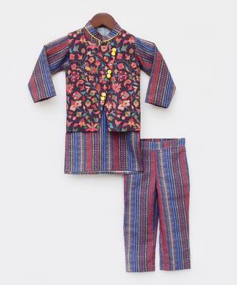 Rise Print Kurti And Plazo Pant 3