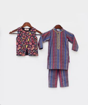 Rise Print Kurti And Plazo Pant 4