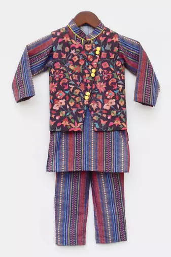 Rise Print Kurti And Plazo Pant