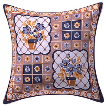 Aj home traditional jaipuri 100% cotton diwan set (set of 8) 3