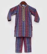 Pink Floral Print Kaftan And Pant