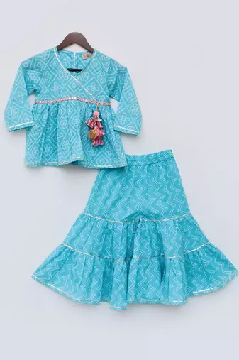 Blue Print Lehenga Choli