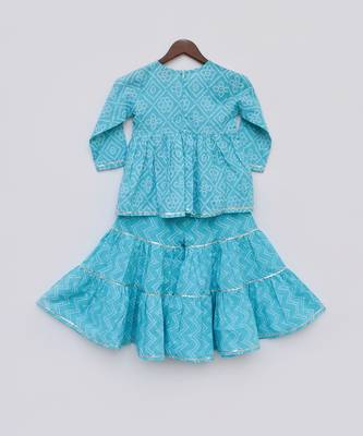 Blue Print Lehenga Choli 3