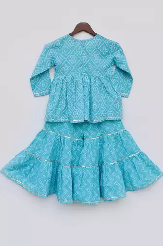 Blue Print Lehenga Choli