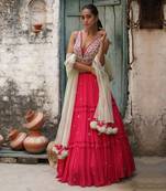 Fusia Embellishment Lehenga Set