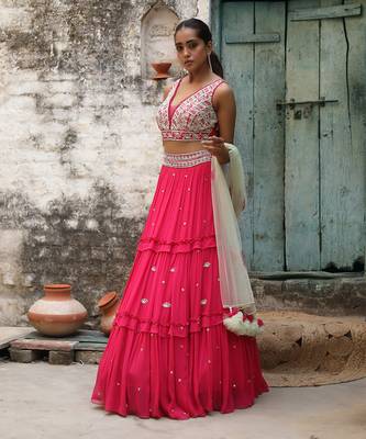 Fusia Embellishment Lehenga Set 2