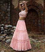 Blush Pink Embellished Lehenga Set