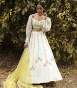 Ivory Handcrafted Lehenga Set