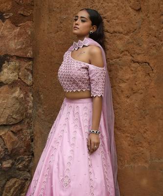 Lilac And Dark Lilac Ombre Lehenga Set 3