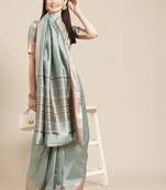 Riva enterprise women's soft cotton silk with designer golden broad border saree with blouse