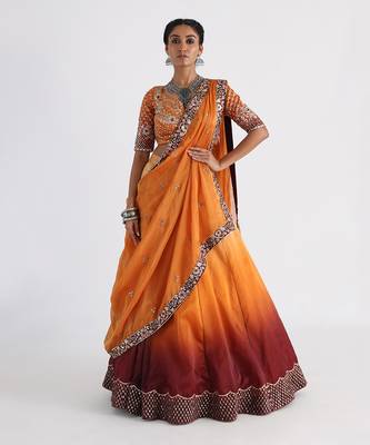 Yellow Dalia Lehenga Set 1