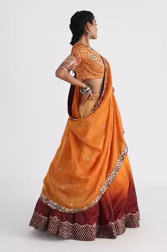 Yellow Dalia Lehenga Set