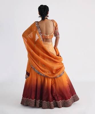 Yellow Dalia Lehenga Set 3