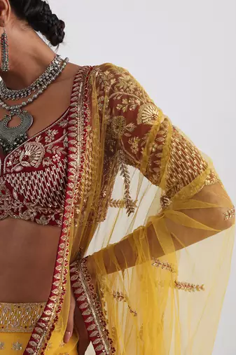 Yellow Miriam Lehenga Set