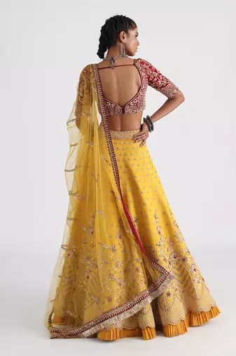 Yellow Miriam Lehenga Set