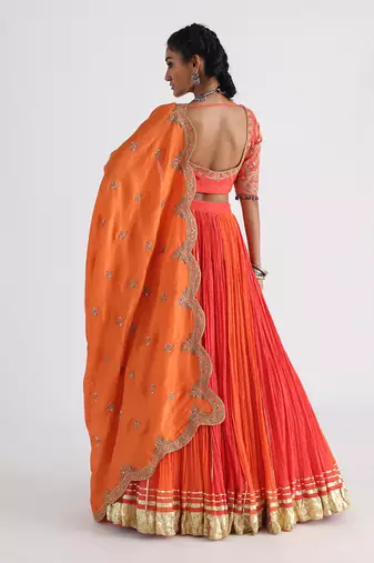 Kesariya Lehenga Set