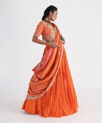 Orange Lehenga Set 2